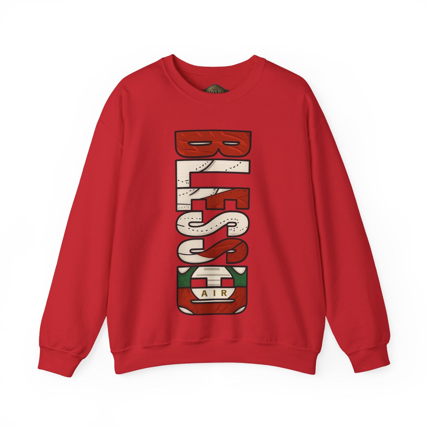 Retro 3 EL VUELO Summit White and Pine Green SweatShirt - BLESSED