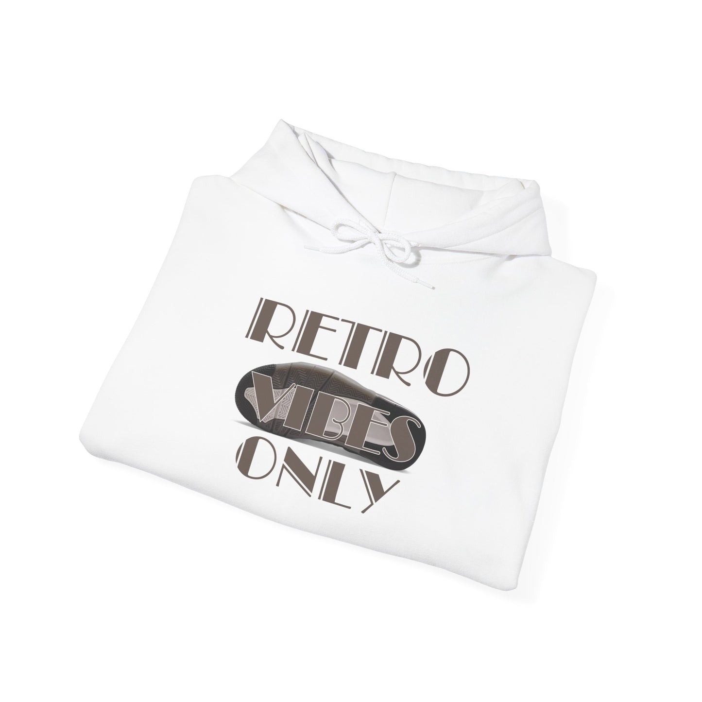Retro 4 Cave Stone and Black Hoodie- Retro Vibes Only