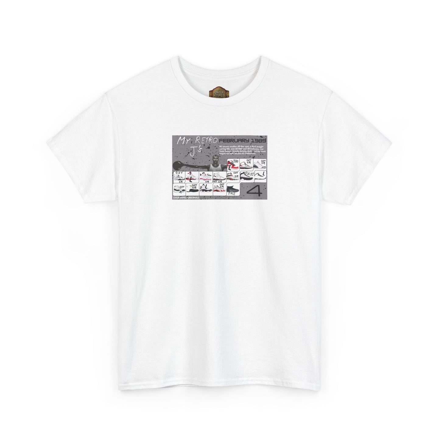 Retro 4 White Cement My Retro Card Shirt