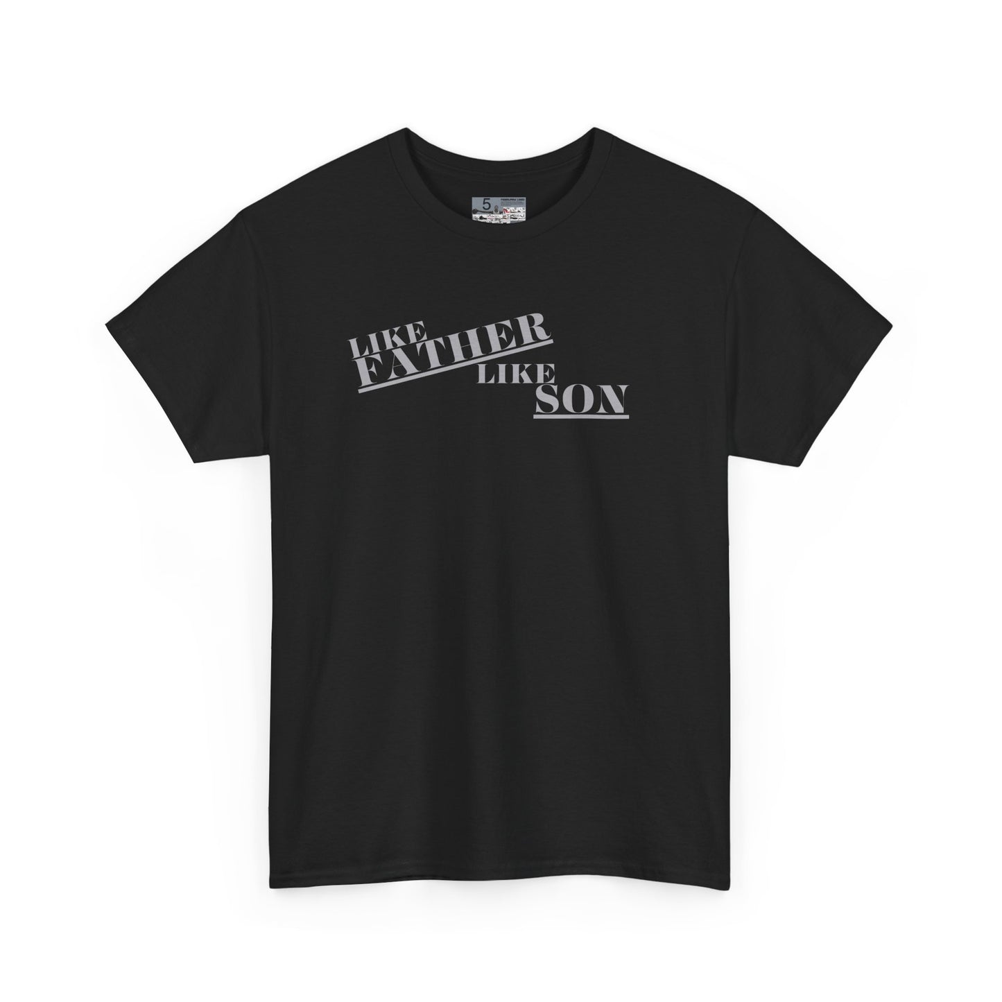 Retro 5 Black Metallic Like Father Like Son Shirt