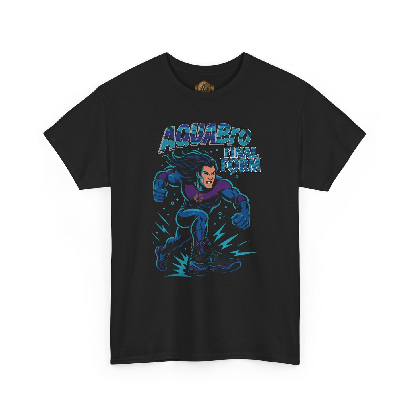 Retro 8 Aqua Shirt --AQUABRO COMIC VERSION 3