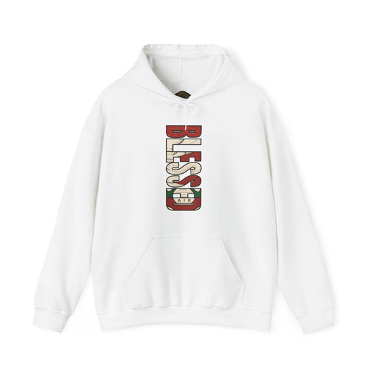 Retro 3 EL VUELO Summit White and Pine Green Hoodie - BLESSED