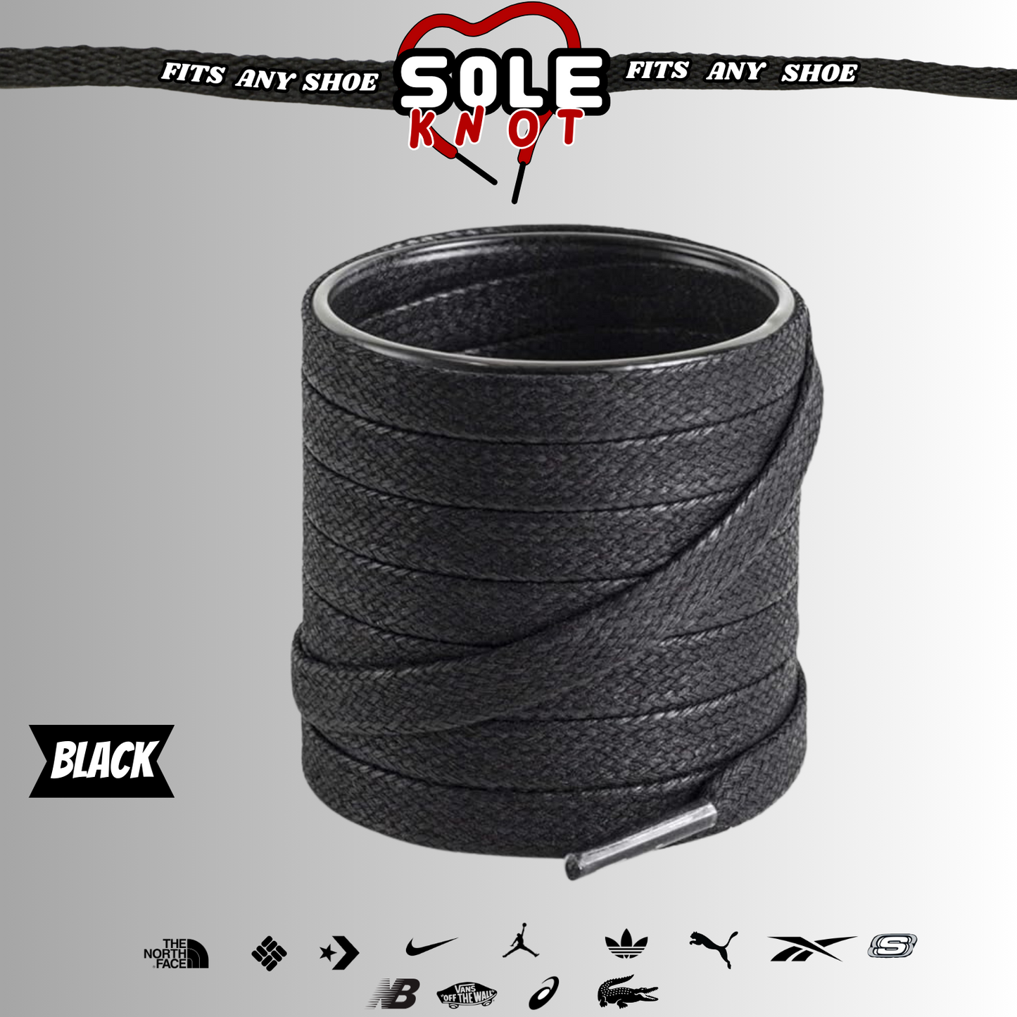 Premium Wax Flat Shoe laces for Air Jordan/Asics/Ultra Boost by Sole Knot