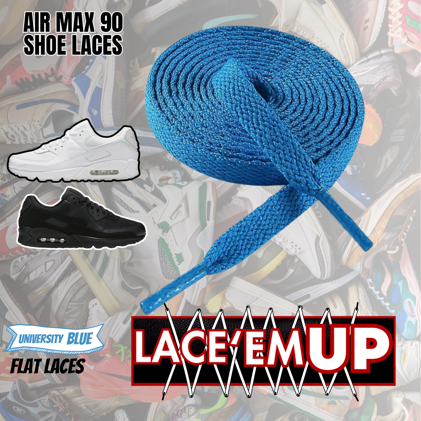 AIR MAX 90 Shoe Laces Replacement-Premium Laces for Air Max 90 SHOE LACES