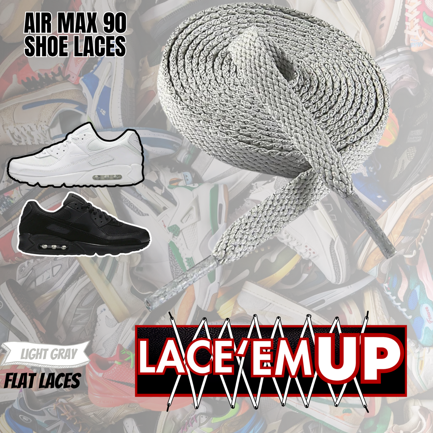 AIR MAX 90 Shoe Laces Replacement-Premium Laces for Air Max 90 SHOE LACES