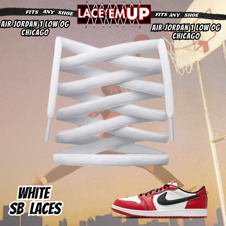 Retro 1 CHICAGO Shoe Laces Cement replacement for Retro 1 OG BLACK TOE