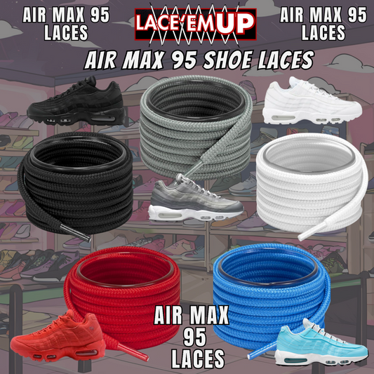 Air Max 95 Shoe Laces  Premium Replacement Rope Round Shoe Laces