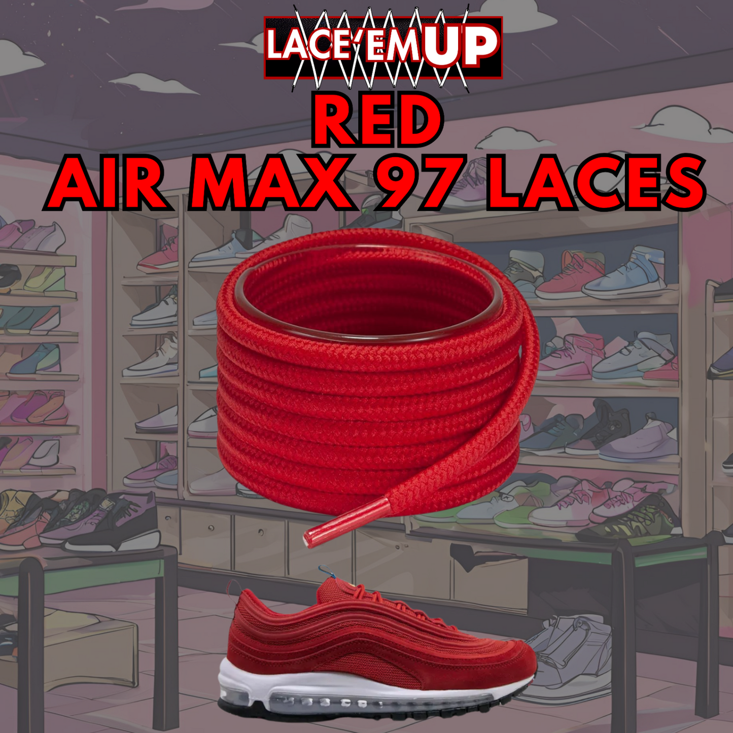 Air Max 97 Shoe Laces  Premium Replacement Rope Round Shoe Laces