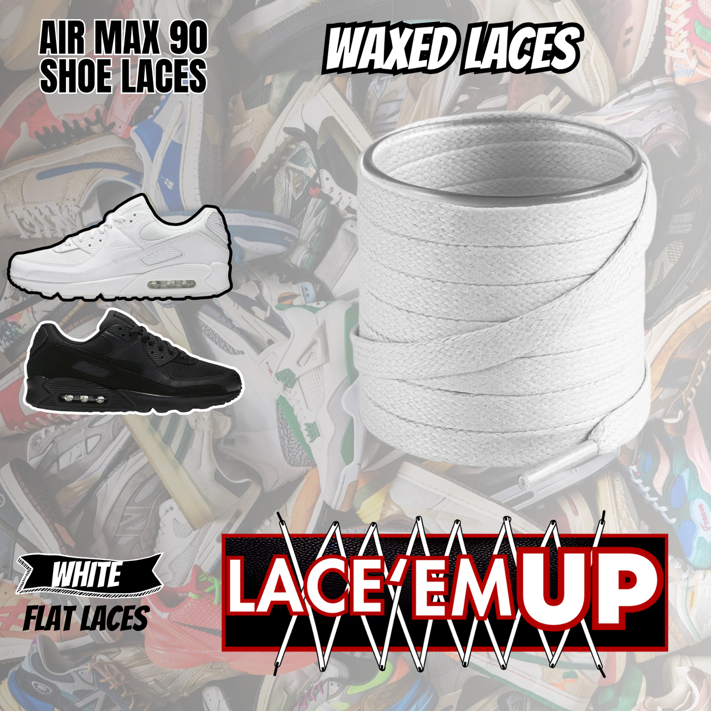 AIR MAX 90 Shoe Laces Replacement-Premium Laces for Air Max 90 SHOE LACES