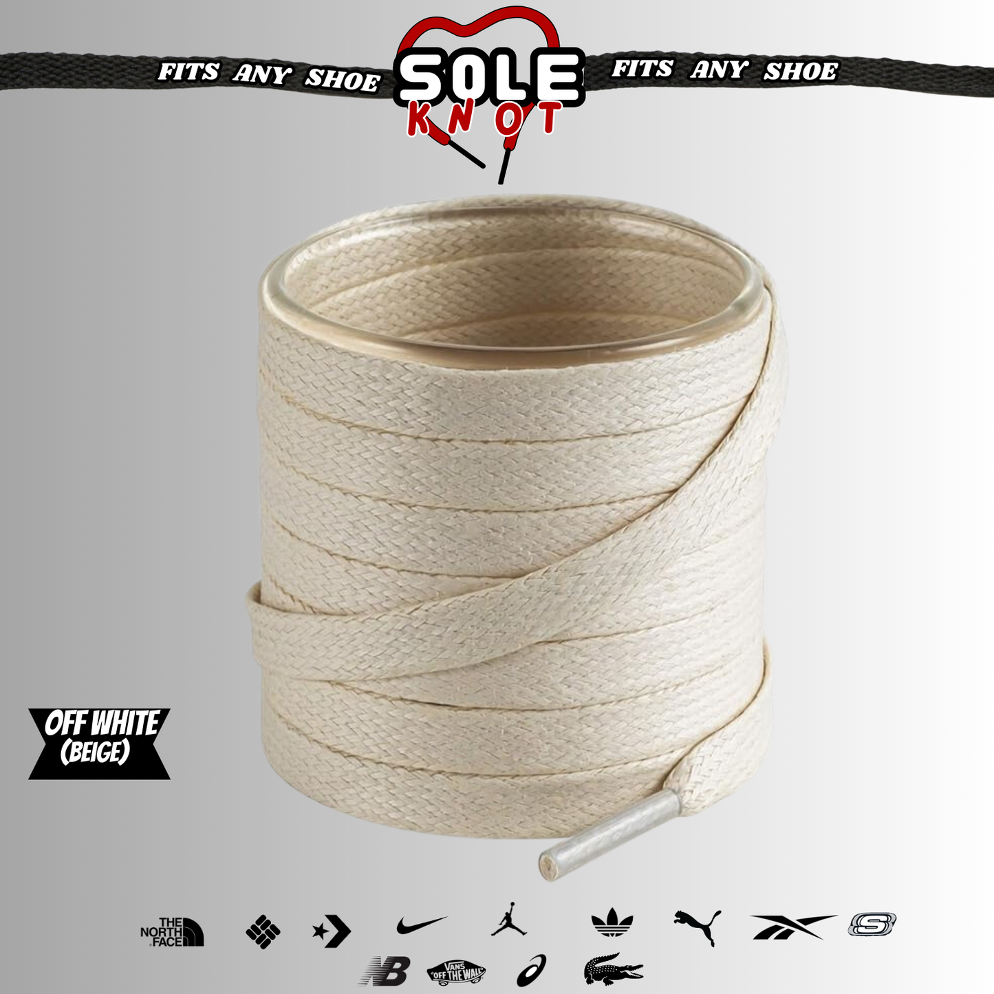 Premium Wax Flat Shoe laces for Air Jordan/Asics/Ultra Boost by Sole Knot