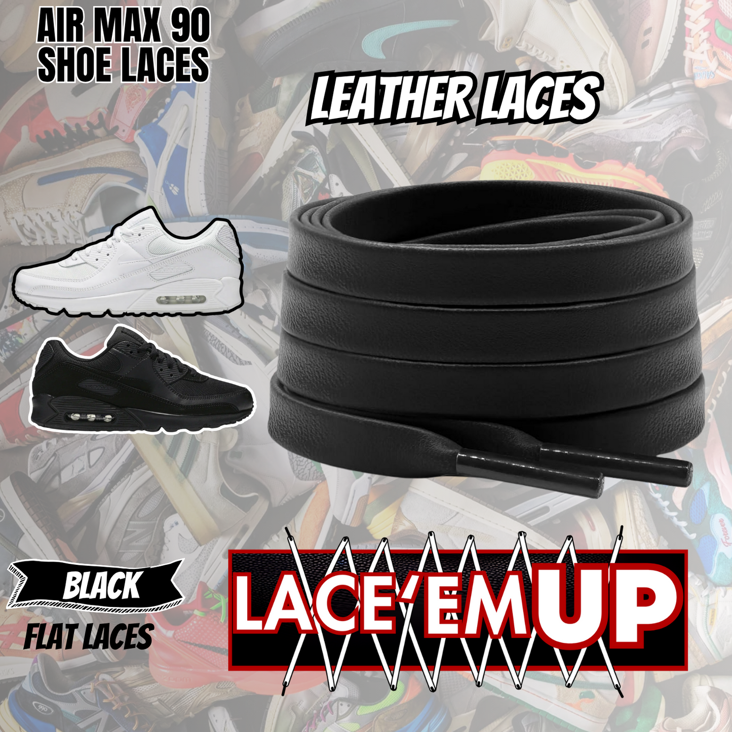 AIR MAX 90 Shoe Laces Replacement-Premium Laces for Air Max 90 SHOE LACES