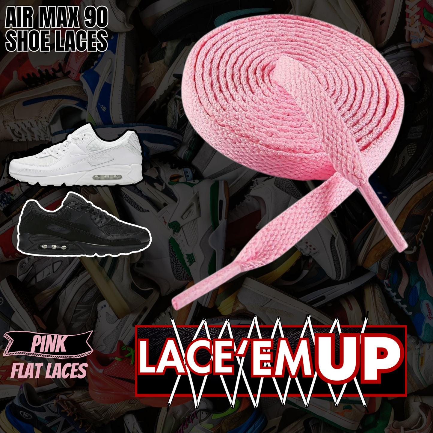 AIR MAX 90 Shoe Laces Replacement-Premium Laces for Air Max 90 SHOE LACES