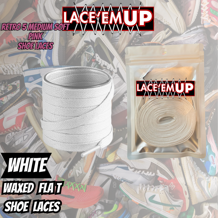 Retro 5 Medium Soft Pink premium Shoe Laces ,shoe laces for pink sneakers