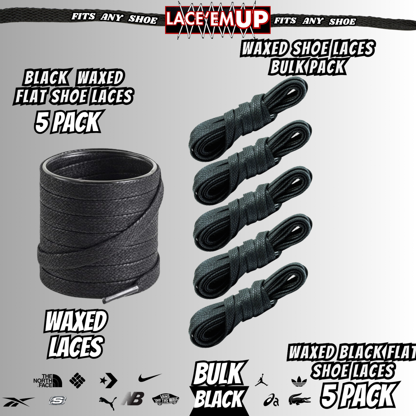 Premium Flat Shoe Laces Replacement for air Jordan 1 2 3 Air Force dunk, BULK 5