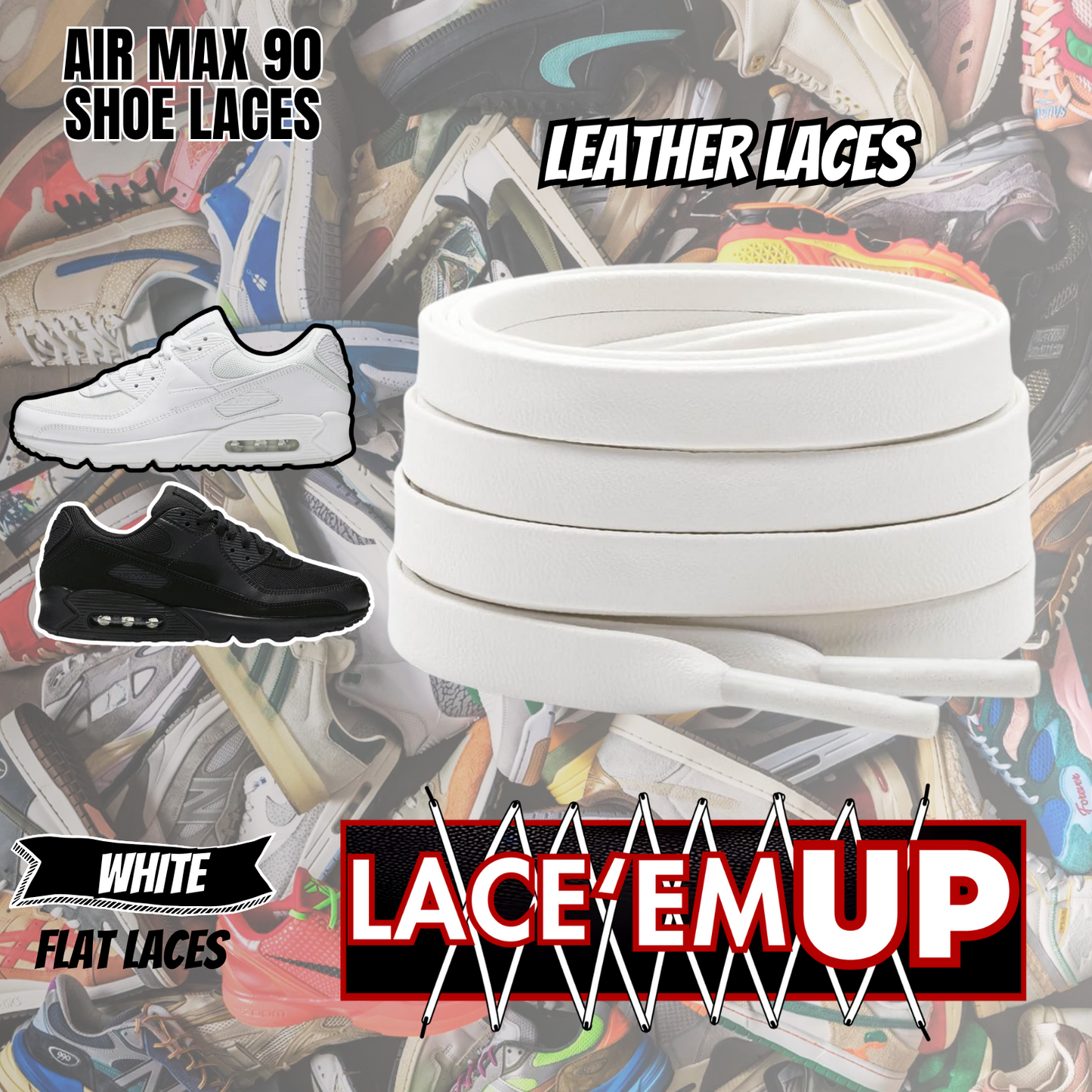 AIR MAX 90 Shoe Laces Replacement-Premium Laces for Air Max 90 SHOE LACES