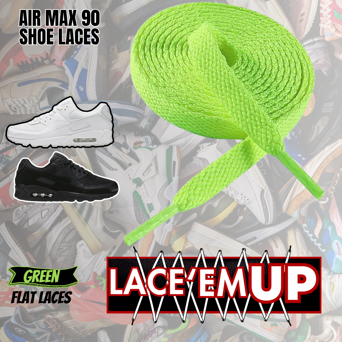 AIR MAX 90 Shoe Laces Replacement-Premium Laces for Air Max 90 SHOE LACES