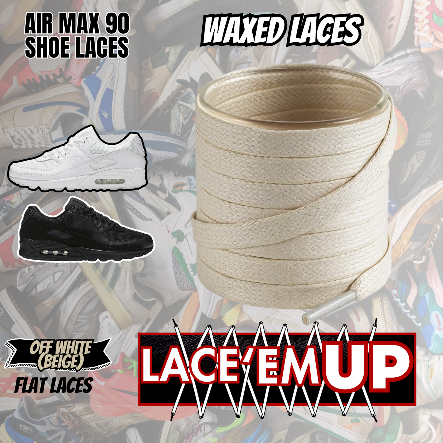 AIR MAX 90 Shoe Laces Replacement-Premium Laces for Air Max 90 SHOE LACES