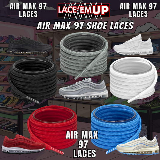 Air Max 97 Shoe Laces  Premium Replacement Rope Round Shoe Laces
