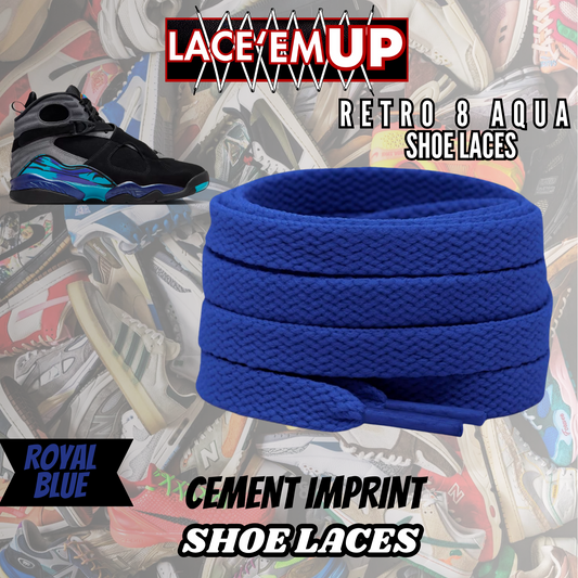 RETRO AQUA 8'S Shoe Laces replacement for jordan RETRO 8 AQUA LACES