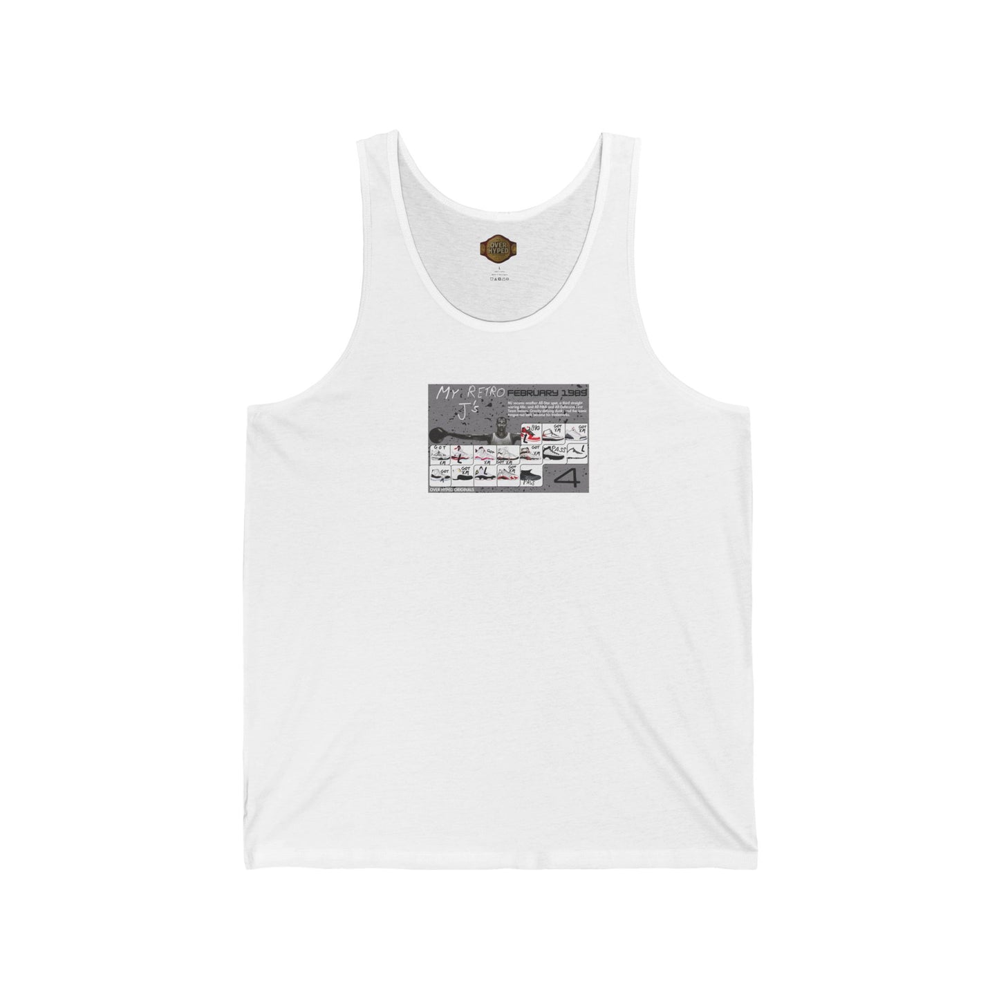 Retro 4 White Cement My Retro Card Tank