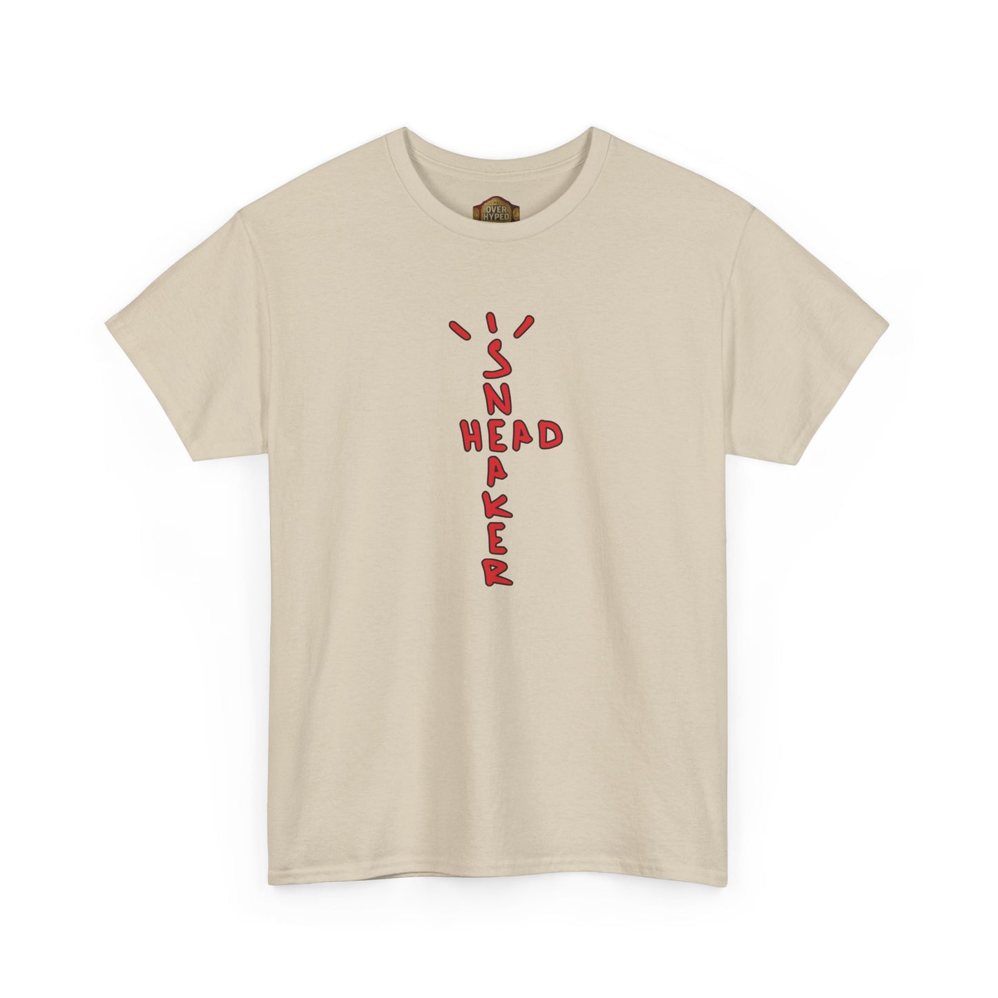 Retro 5 Fire Red "BLACK TONGUE" Shirt- SNKR HEAD CROSS