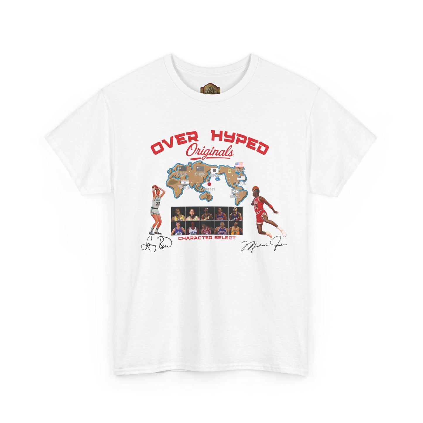 Retro 5 Fire Red "BLACK TONGUE" Shirt-  VERSUS