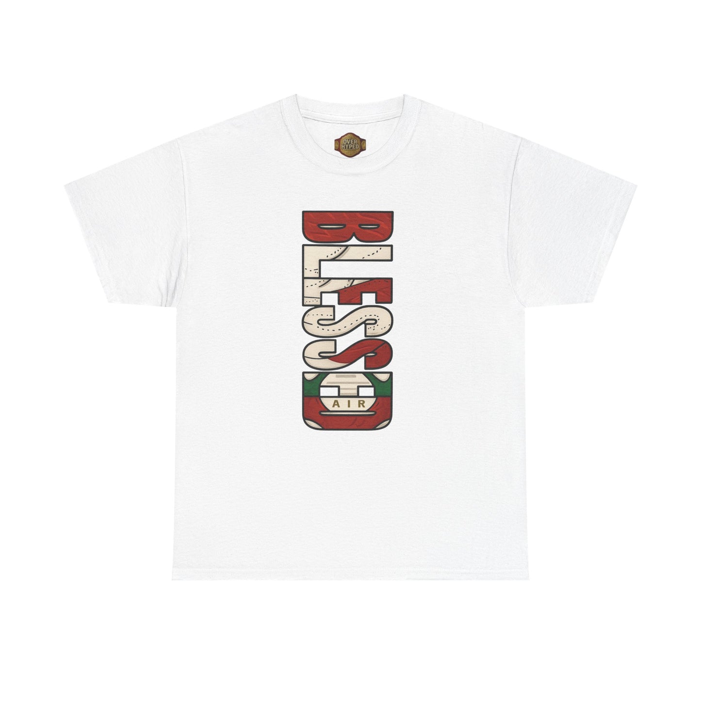 Retro 3 EL VUELO Summit White and Pine Green Shirt - BLESSED