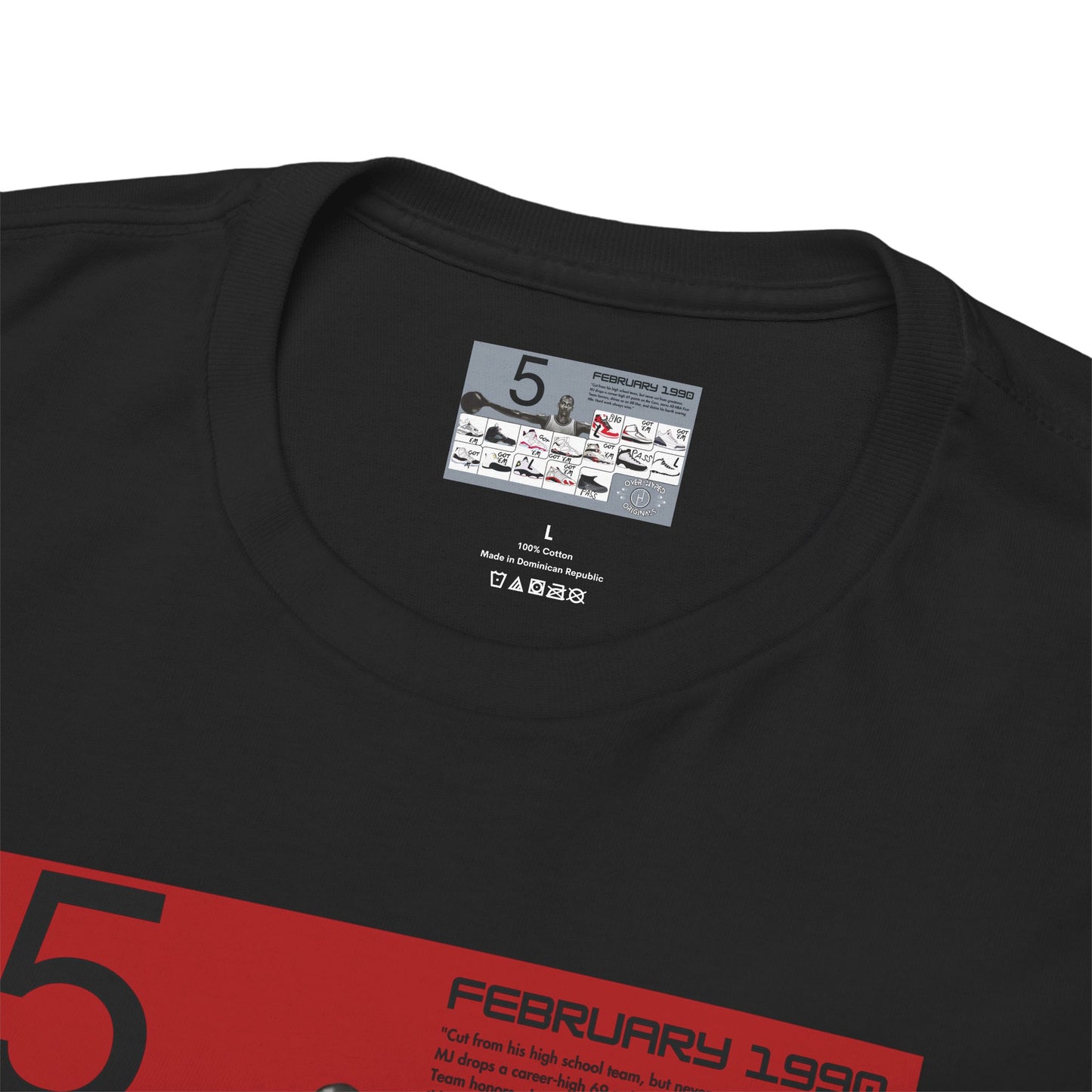 Retro 5 Black Metallic My Retro Card (Red) Shirt