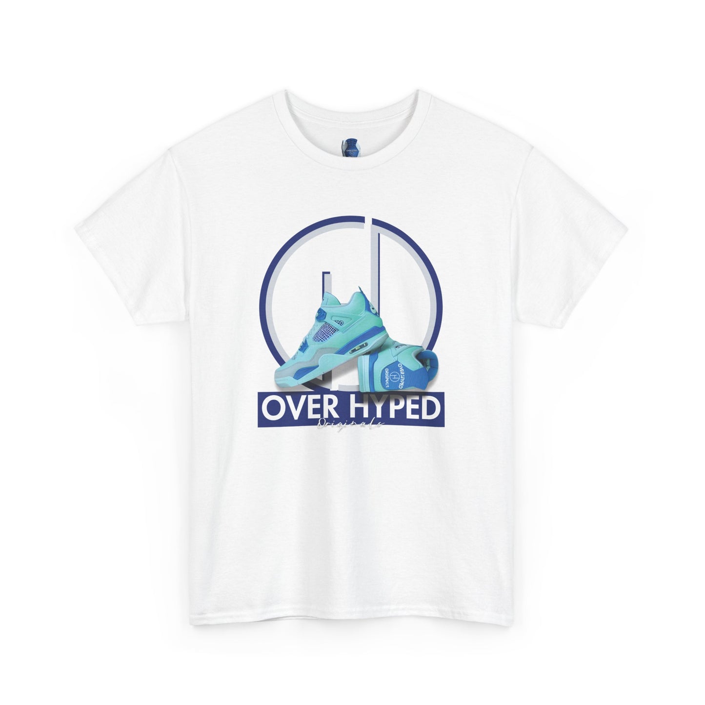 Retro 4 Industrial Blue Over Hyped Logo Shirt