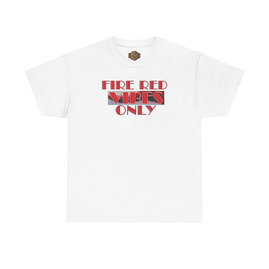 Retro 5 Fire Red "BLACK TONGUE" Shirt- FIRE RED VIBES ONLY  AJ FIRE RED