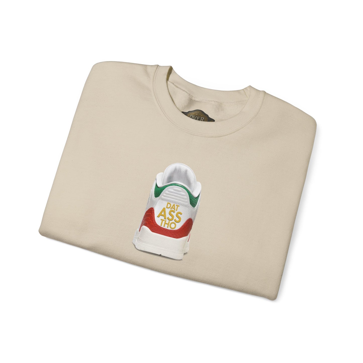 Retro 3 EL VUELO Summit White and Pine Green SweatShirt - DAT ASSSS THOO