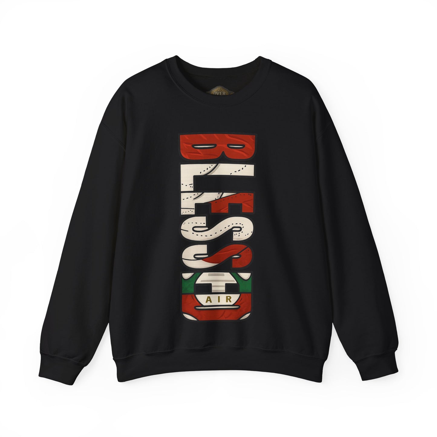 Retro 3 EL VUELO Summit White and Pine Green SweatShirt - BLESSED