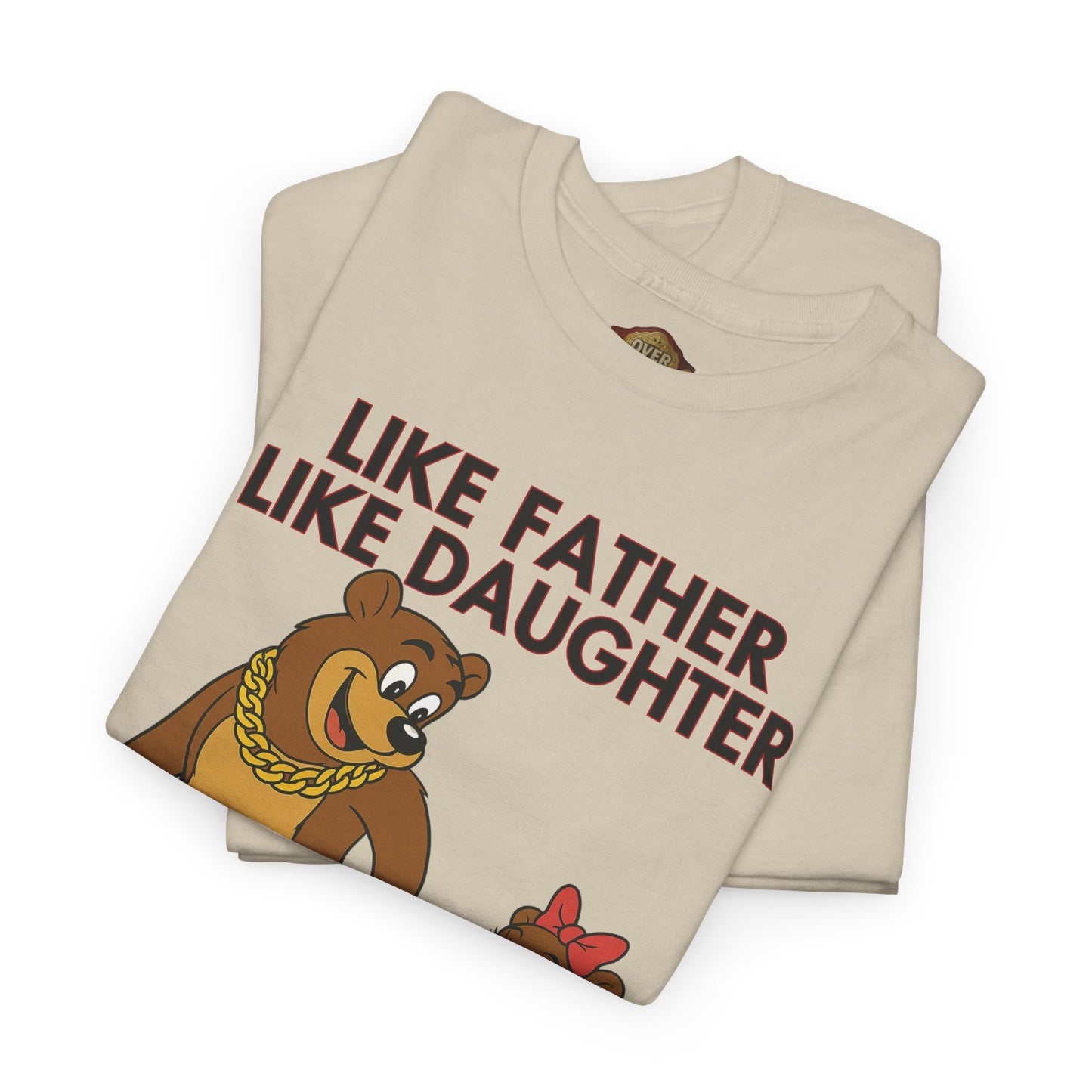Retro 5 Fire Red "BLACK TONGUE" Shirt- LIKE FATHER LIKE DAUGHTER