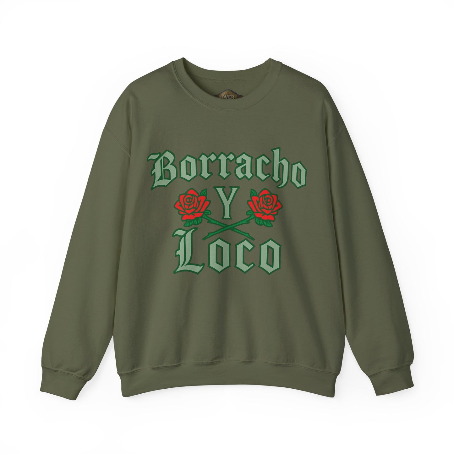 Retro 3 EL VUELO Summit White and Pine Green SweatShirt - BORRACHO Y LOCO