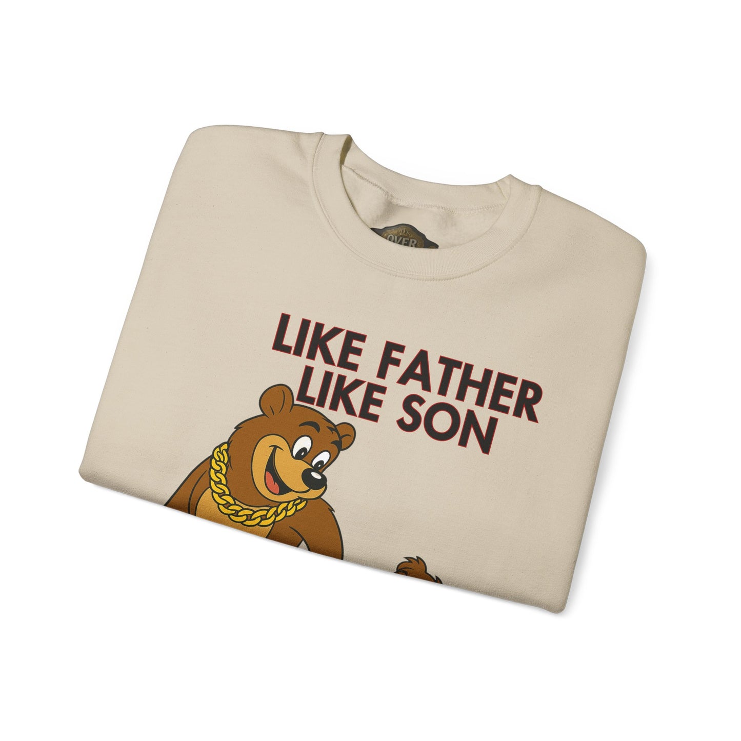 Retro 5 Fire Red "BLACK TONGUE" SweatShirt- LIKE FATHER LIKE SON