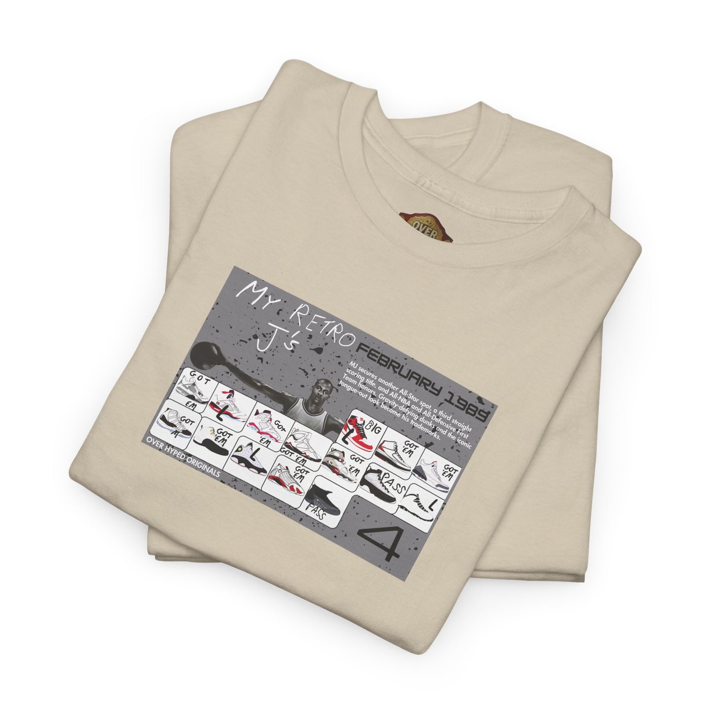 Retro 4 White Cement My Retro Card Shirt