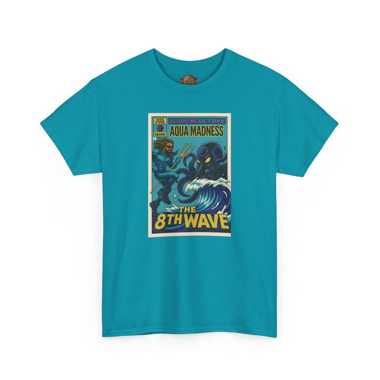 Retro 8 Aqua Shirt -  AQUABRO COMIC VERSION 2