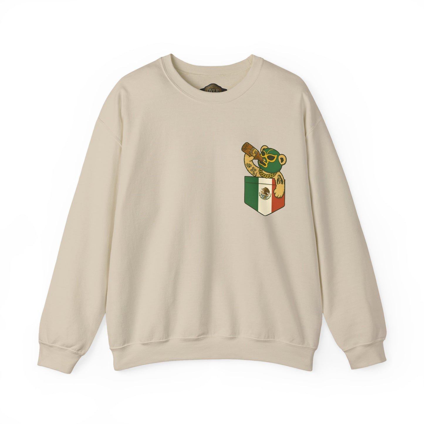 Retro 3 EL VUELO Summit White and Pine Green SweatShirt - OUT OF POCKET LUCHA