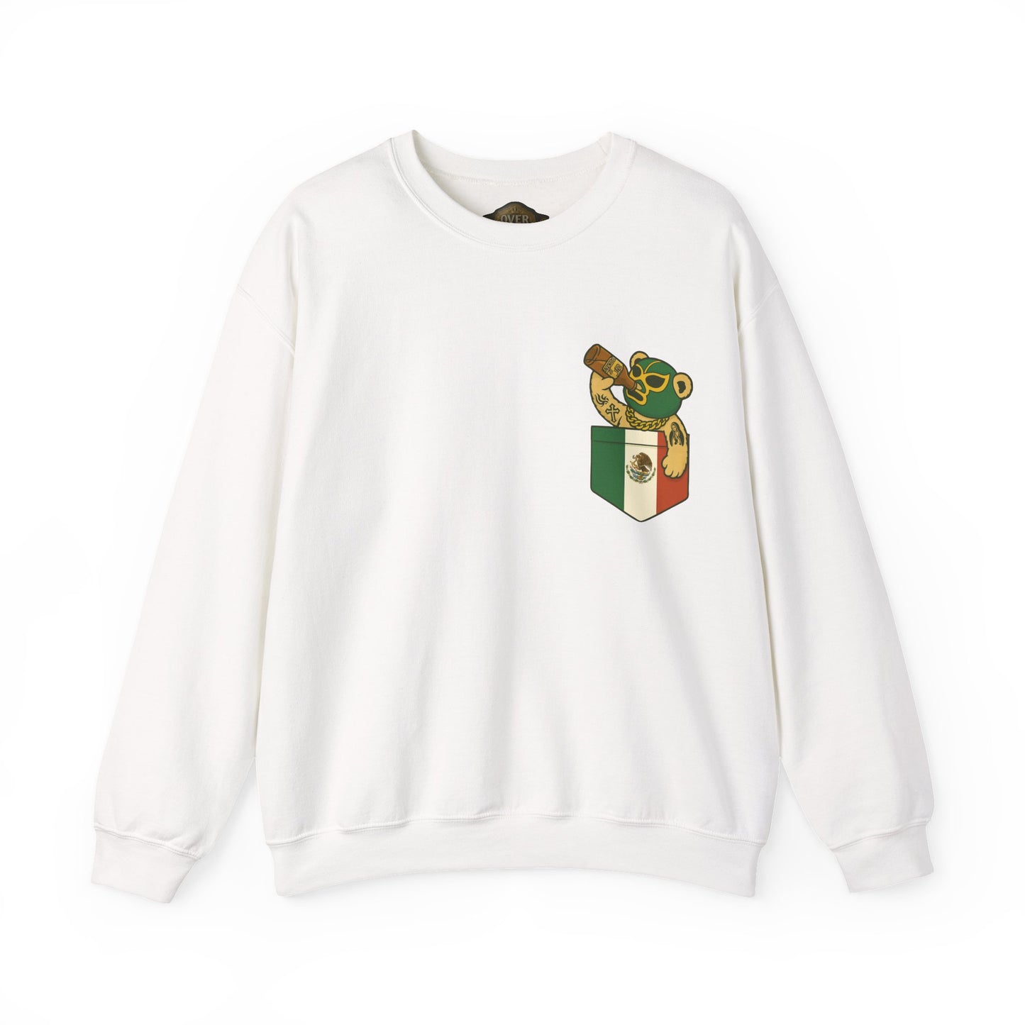 Retro 3 EL VUELO Summit White and Pine Green SweatShirt - OUT OF POCKET LUCHA