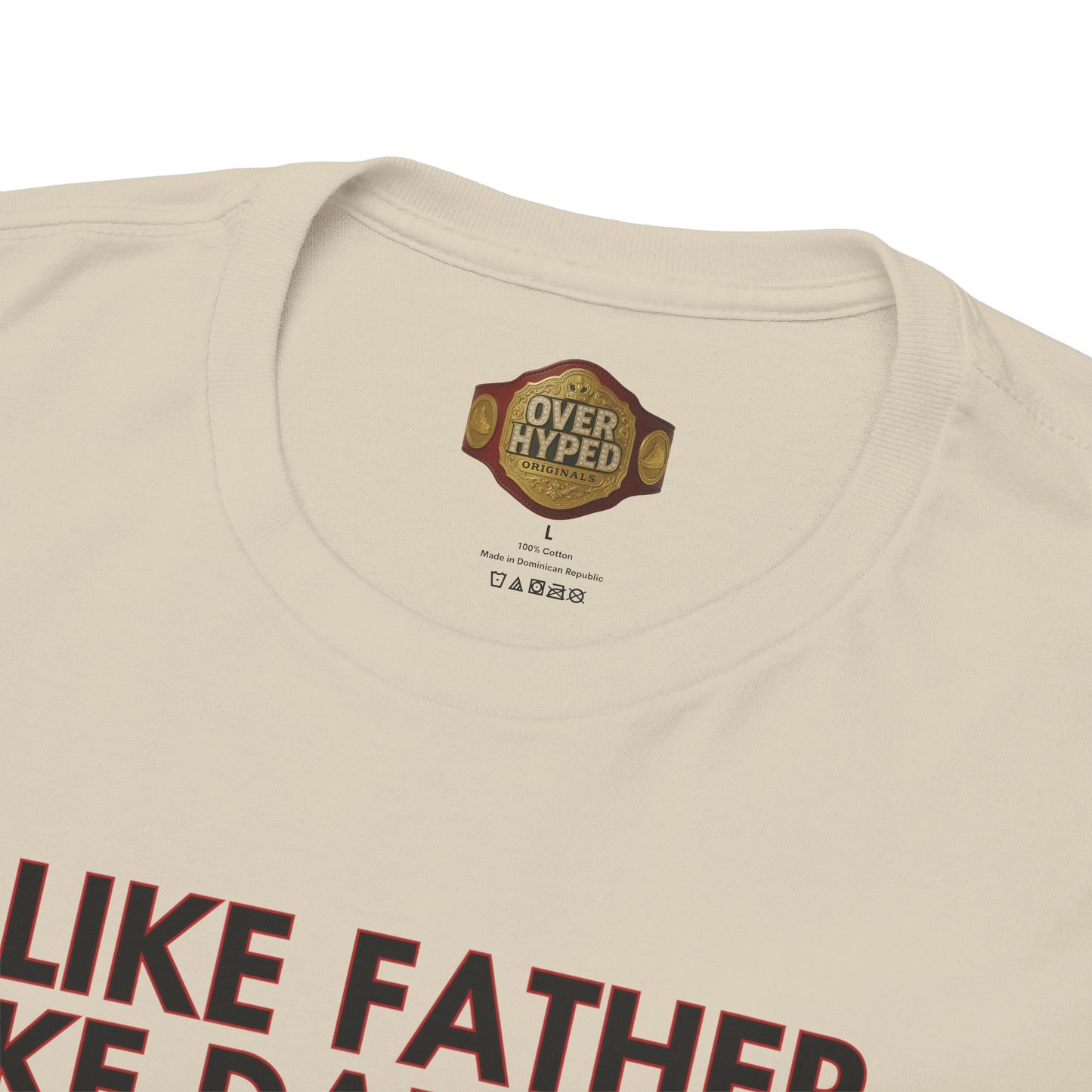 Retro 5 Fire Red "BLACK TONGUE" Shirt- LIKE FATHER LIKE DAUGHTER