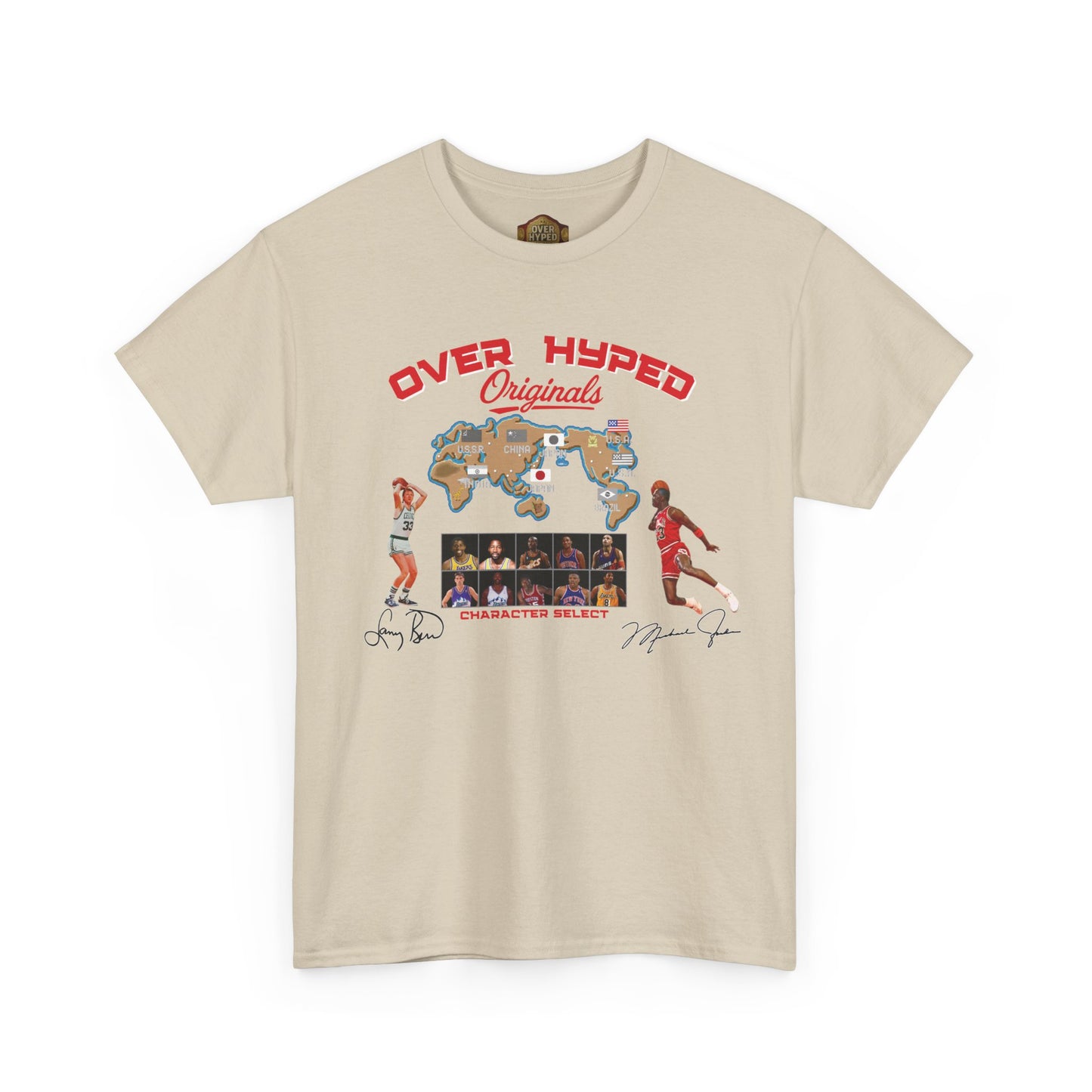 Retro 5 Fire Red "BLACK TONGUE" Shirt-  VERSUS