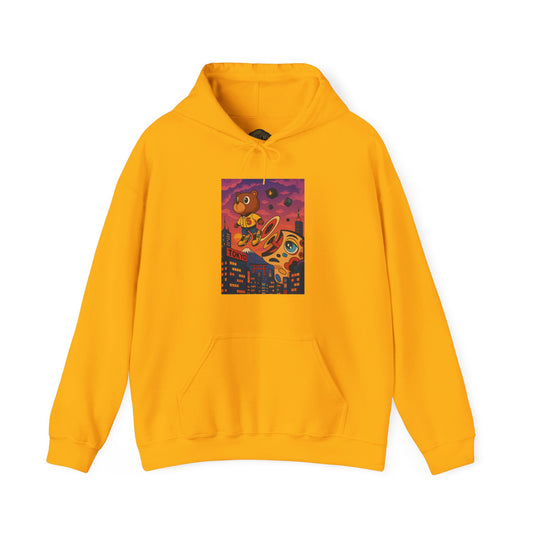 Retro 5 "TOKYO" Varsity Maize and Wolf Grey Shirt- ALI KO Hoodie - TOKYO BLAST