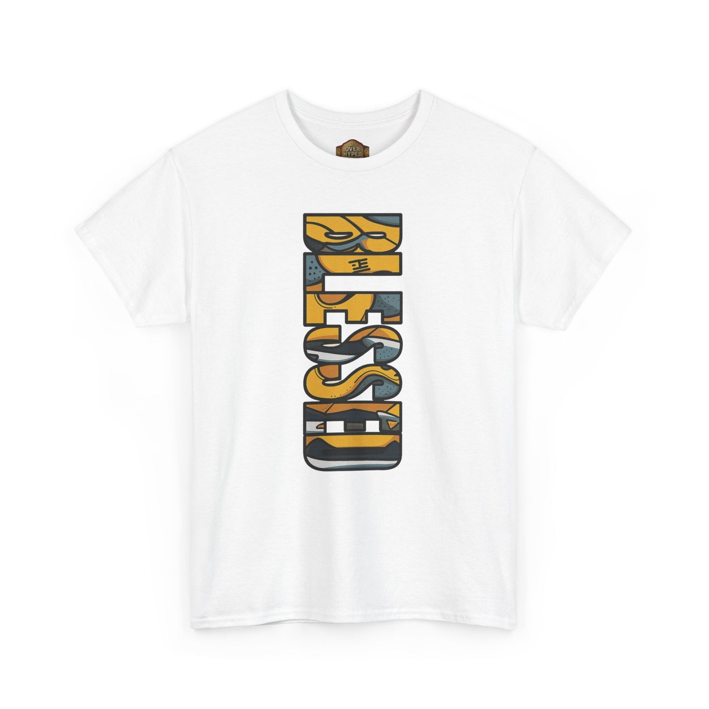 Retro 5 "TOKYO" Varsity Maize and Wolf Grey Shirt- BLESSED