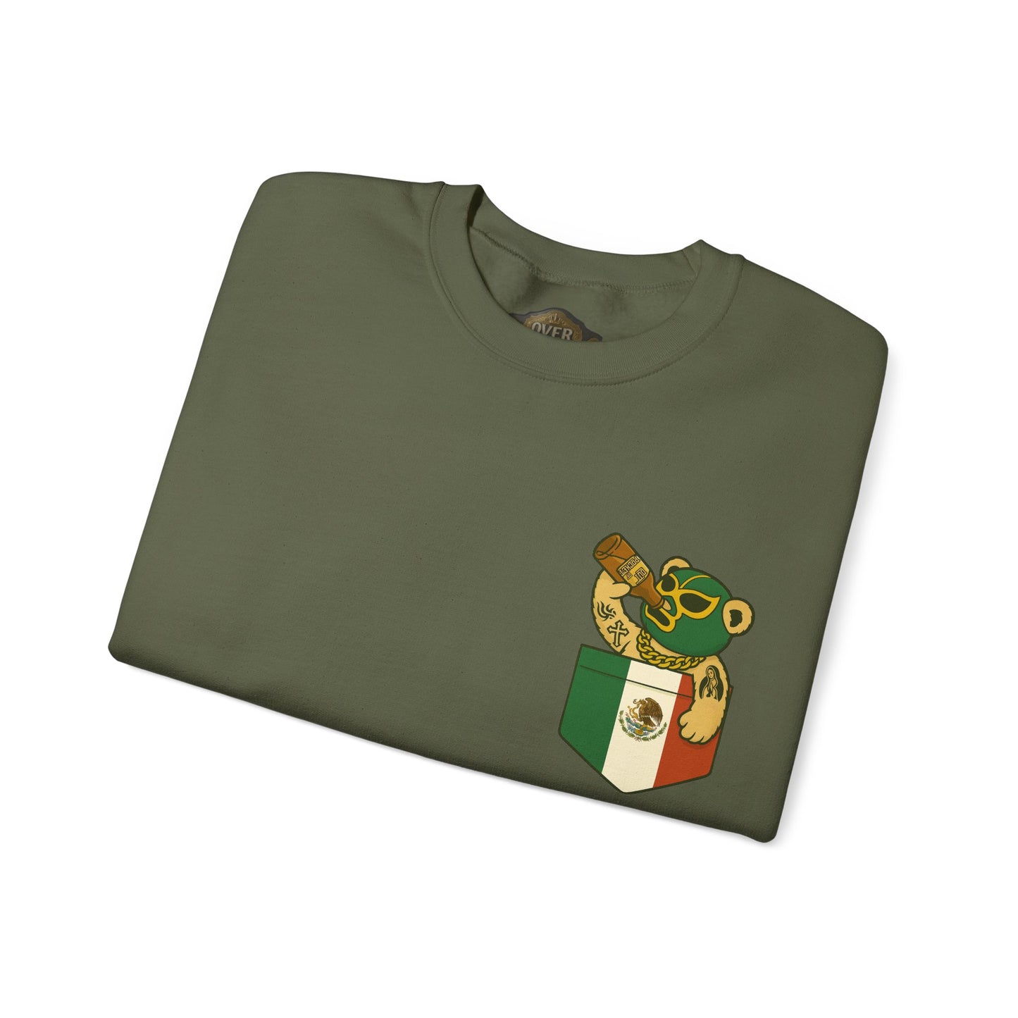 Retro 3 EL VUELO Summit White and Pine Green SweatShirt - OUT OF POCKET LUCHA