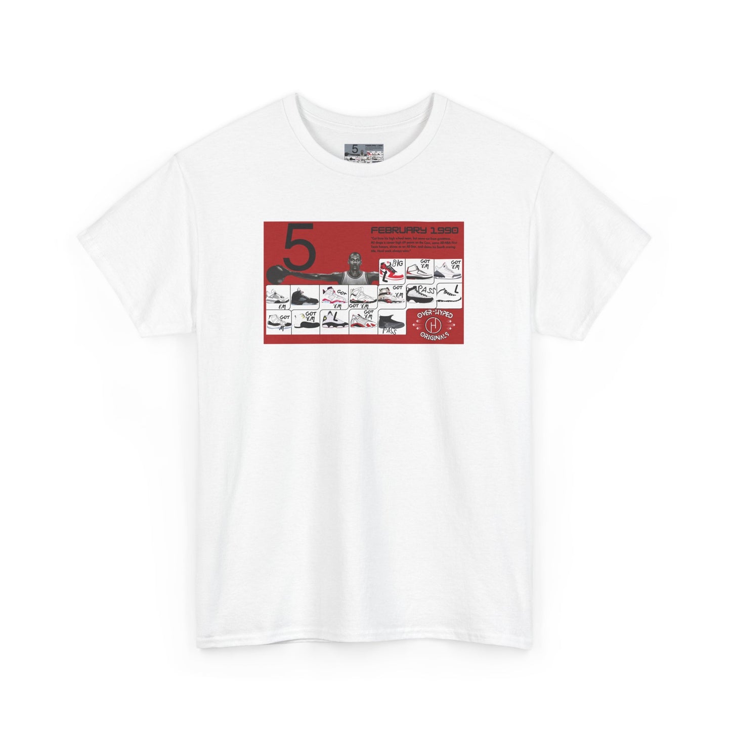 Retro 5 Black Metallic My Retro Card (Red) Shirt