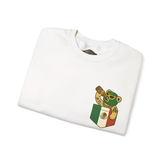 Retro 3 EL VUELO Summit White and Pine Green SweatShirt - OUT OF POCKET LUCHA