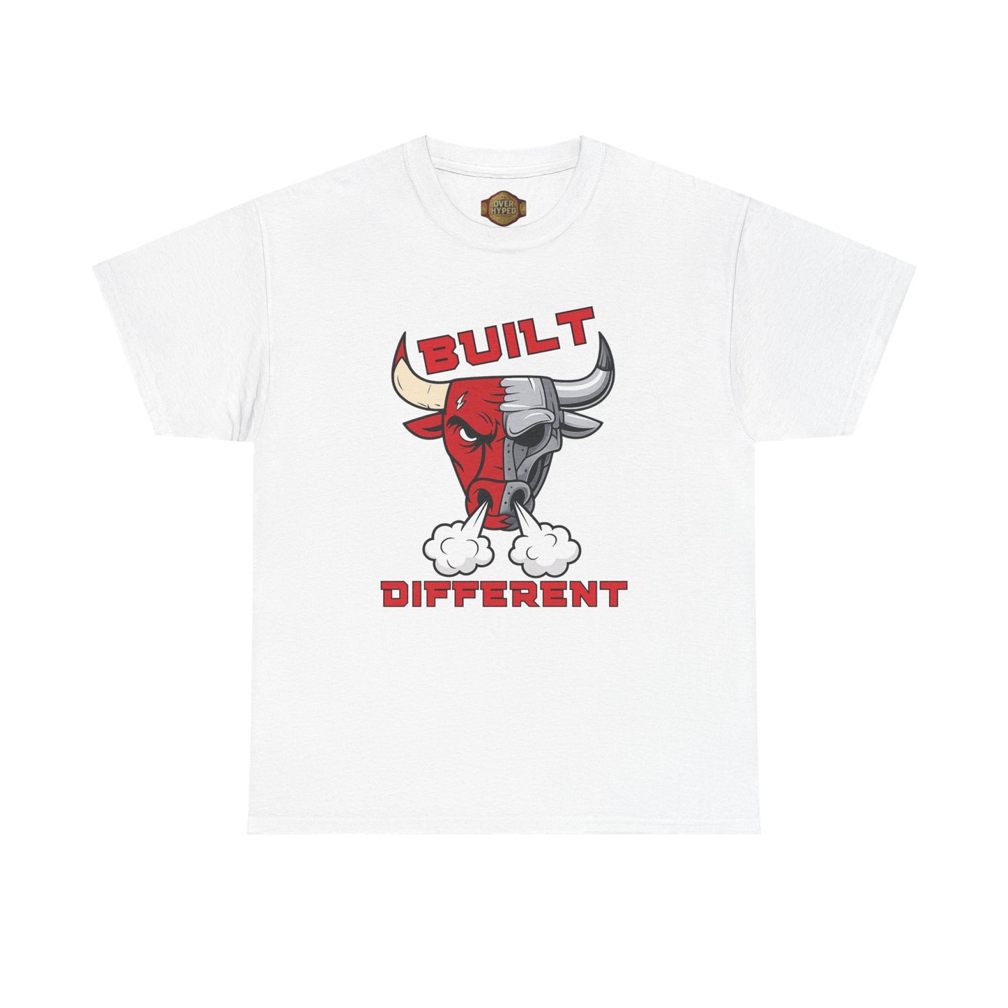 Retro 5 Fire Red "BLACK TONGUE" Shirt--BUILT DIFFERENT