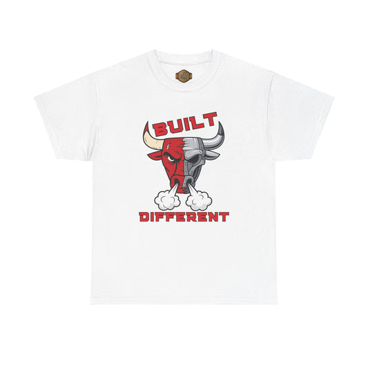 Retro 5 Fire Red "BLACK TONGUE" Shirt--BUILT DIFFERENT