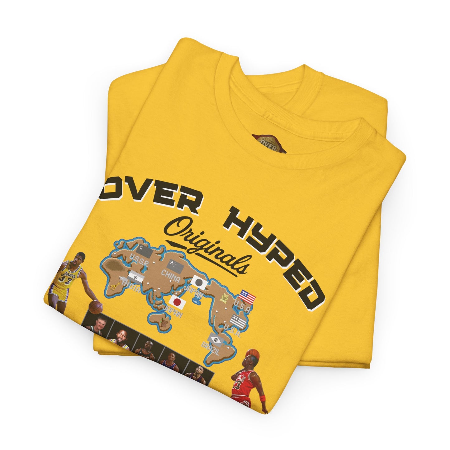 Retro 5 "TOKYO" Varsity Maize and Wolf Grey Shirt- Character Select