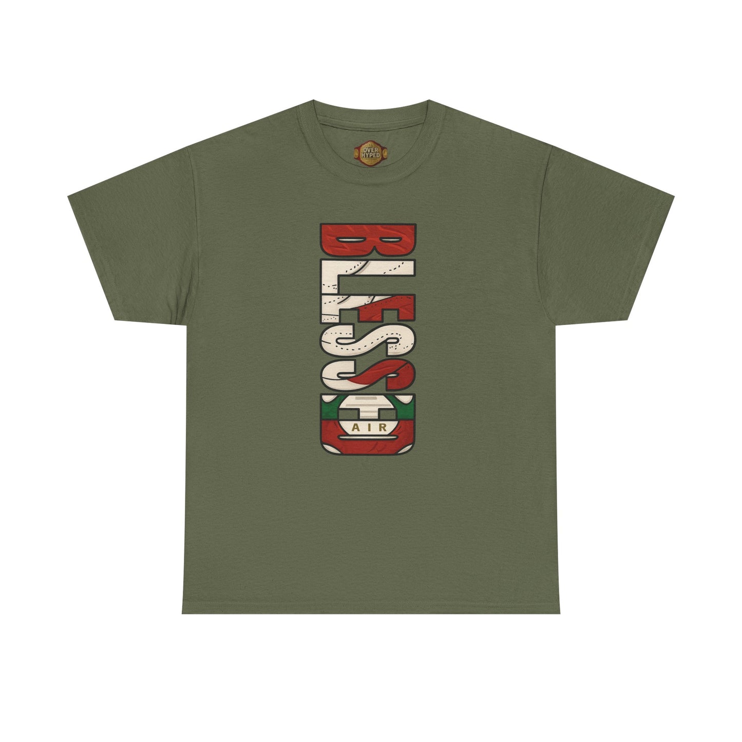 Retro 3 EL VUELO Summit White and Pine Green Shirt - BLESSED